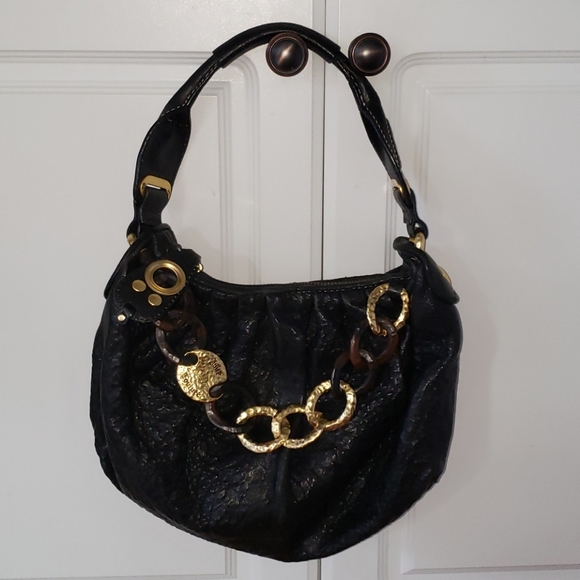 Juicy Couture Handbags - Juicy Couture black leather hobo bag